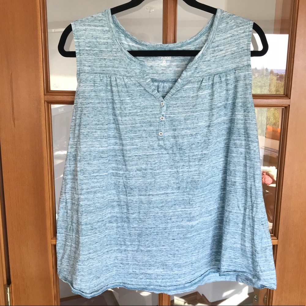 Indigo Tank Top sz 2X